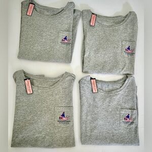 NWT Vineyard vines Tee Tshirt, set of 4! 
HAPPY NEW YEAR theme! Matching! SML!